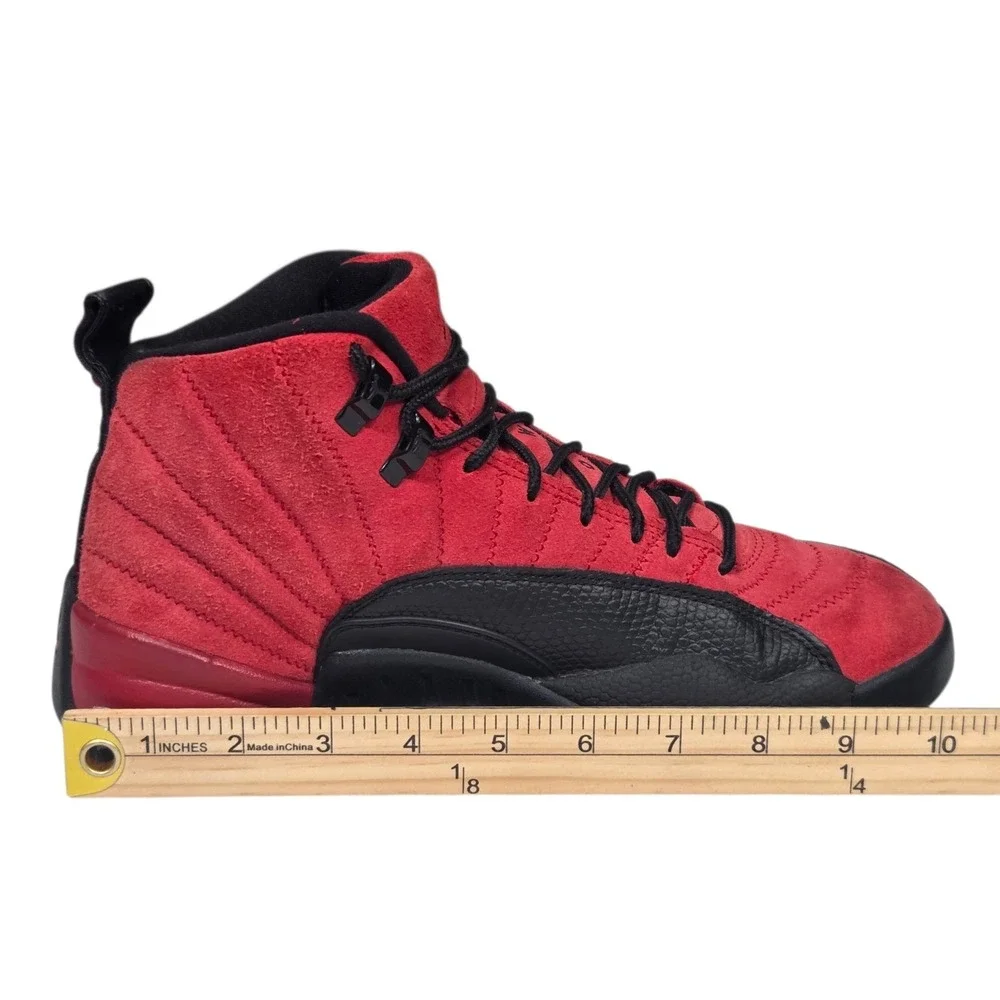 Jordan 12 Retro 2020 Mens 7.5 Red Black‎ Excellent Reverse Flu Game CT8013-602